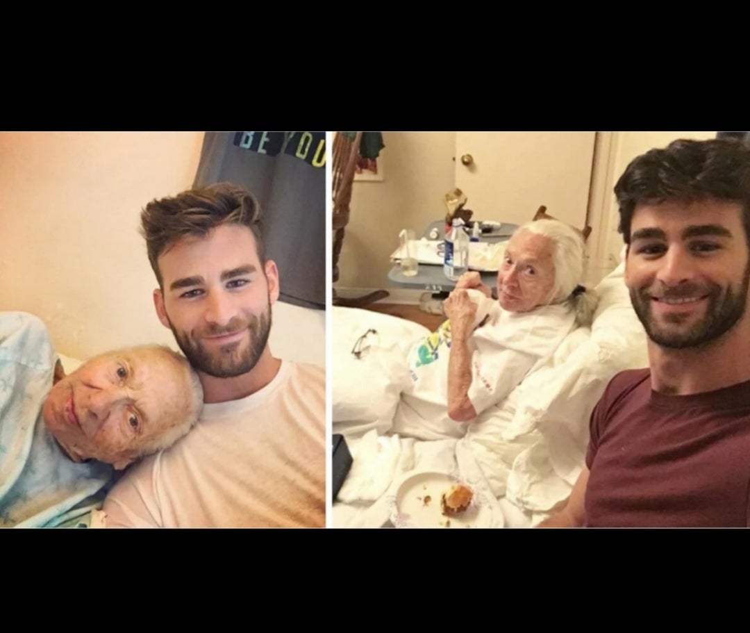 Jovem leva vizinha de 89 anos sem família e doente para morar com ele